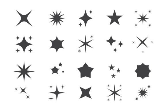 Download Collection of Star Icon Silhouettes - Silhouette Collection