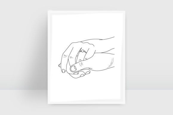 Download Holding Hands Line Art Illustrations - Line art Collection
