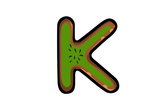 Download Kiwi for K Alphabet Illustration - Alphabet illustration Collection