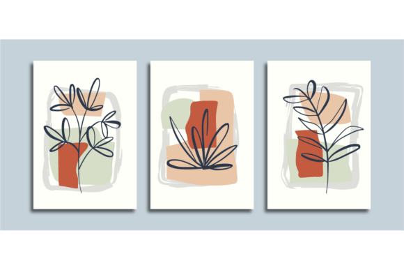 Download Wall Art Poster with Line Art Flower - Line art Collection