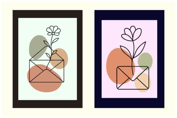 Download Line Art Set Minimal Botanical Poster - Line art Collection