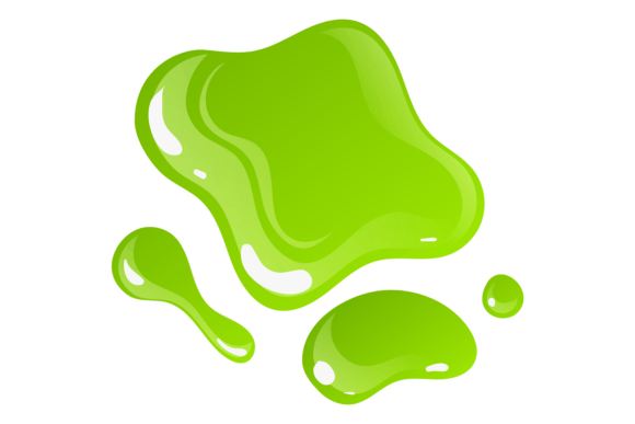Download Green Liquid Blobs. Paint Spot. Glossy S - Spot Collection
