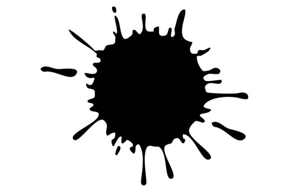 Download Ink Drop Stain. Grunge Splash Black Spot - Spot Collection