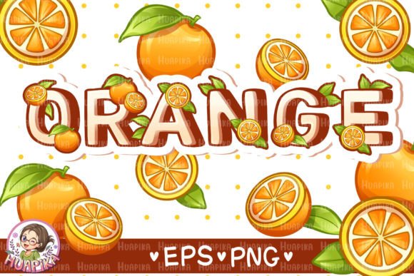 Download Orange Alphabet Illustration - Alphabet illustration Collection